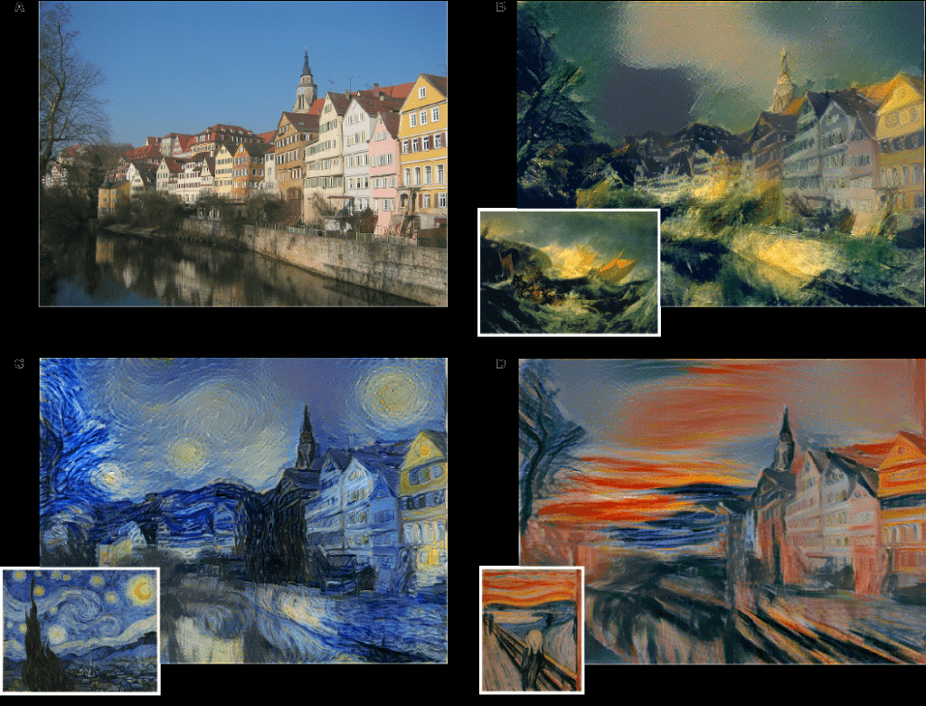 Neural network artistic effect, intuitive AI