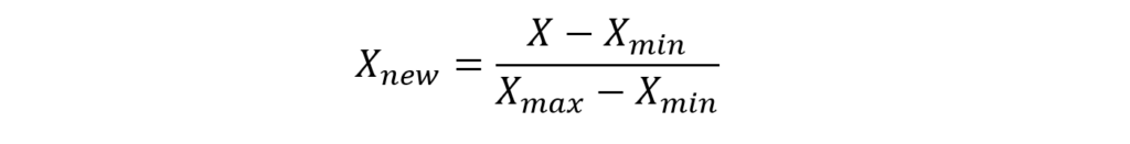 Normalization of dataset