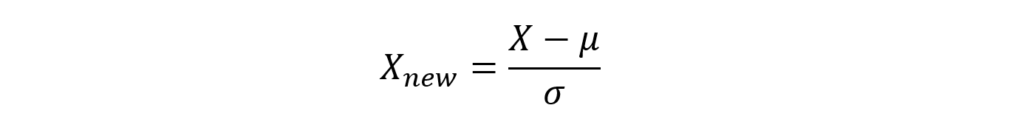 Standardization of dataset